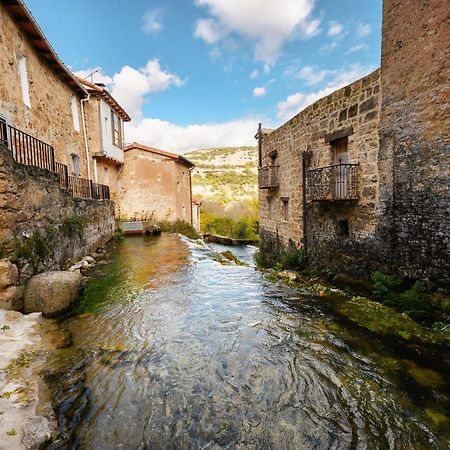 El Salto Del Agua Autentico El Molino De La Cascada Orbaneja Orbaneja del Castillo Zewnętrze zdjęcie